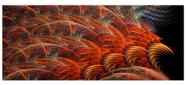 Tablou - Pene de imitație abstractă (120x50 cm)