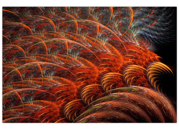 Tablou - Pene de imitație abstractă (90x60 cm)
