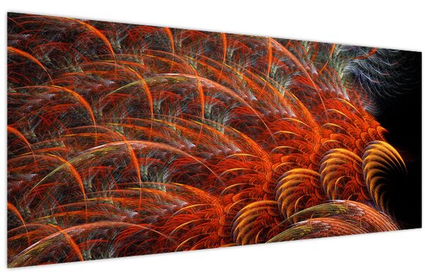 Tablou - Pene de imitație abstractă (120x50 cm)