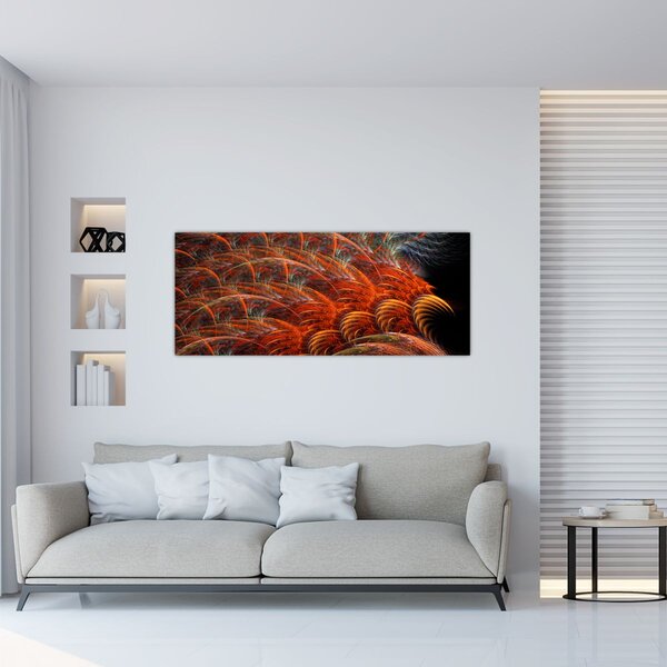 Tablou - Pene de imitație abstractă (120x50 cm)