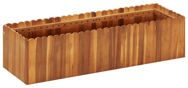 Strat înălțat de grădină, 100x30x25 cm, lemn masiv de acacia