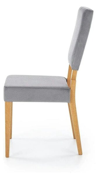 Scaun SORBUS, gri/stejar miere, stofa clasica, 44x57x95 cm