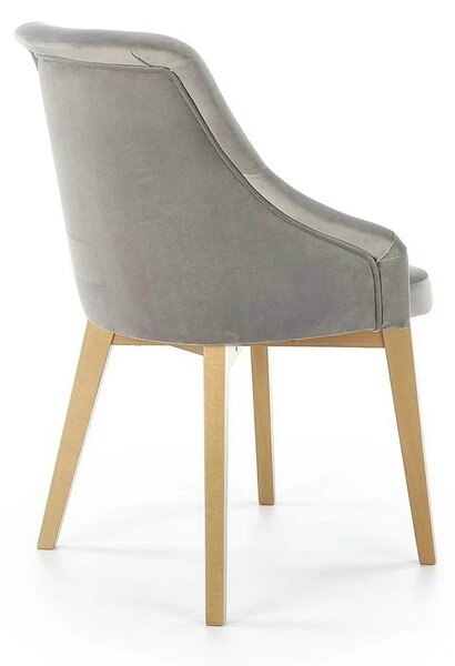 Scaun TOLEDO 2, gri/stejar, lemn de fag, 57x56x86 cm