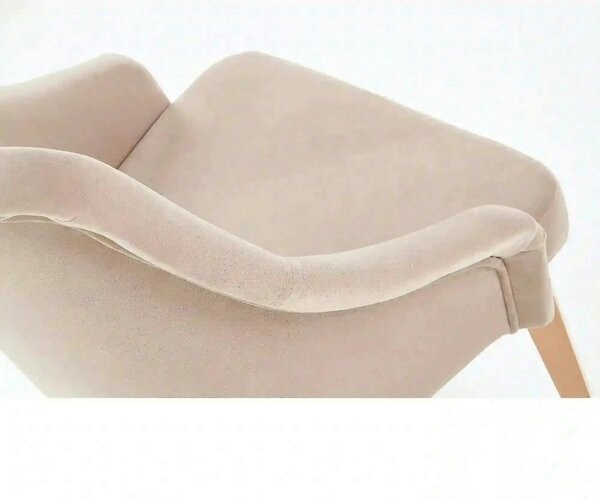Scaun bej tapitat TOLEDO 2, 57x56x86 cm
