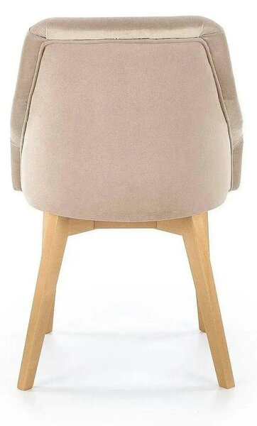 Scaun bej tapitat TOLEDO 2, 57x56x86 cm