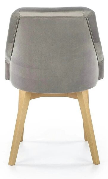 Scaun TOLEDO 2, gri/stejar, lemn de fag, 57x56x86 cm