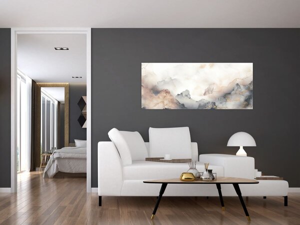 Tablou - Munte abstracție cu textura de marmură (120x50 cm)