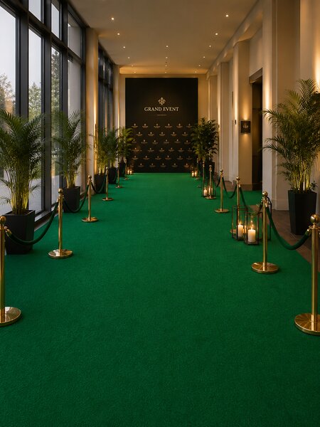 Mocheta Evenimente PLAT GREEN, Latime 2m, Grosime 1mm, Marime 200 x 300 cm, Verde, Antialergic, Polipropilena, Prezentari, Intalniri oficiale, Terase