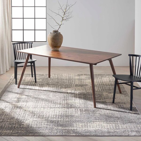 Covor Calvin Klein CK953, Gri, Bej, Marime 97 x 152 cm, Modern, Ideal pentru Living, Dormitor, Birou, Sufragerie 97 x 152