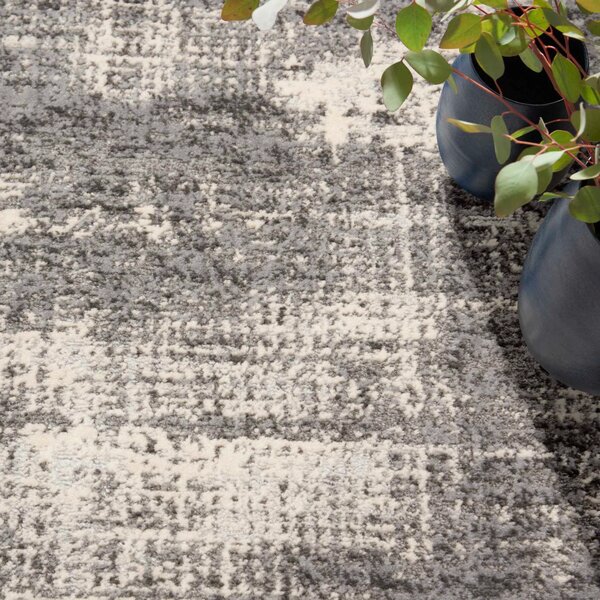 Covor Calvin Klein CK953, Gri, Bej, Marime 97 x 152 cm, Modern, Ideal pentru Living, Dormitor, Birou, Sufragerie 97 x 152