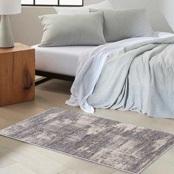 Covor Calvin Klein CK953, Gri, Bej, Marime 97 x 152 cm, Modern, Ideal pentru Living, Dormitor, Birou, Sufragerie 97 x 152