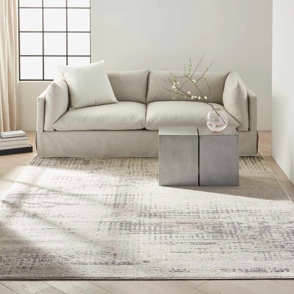 Covor Calvin Klein CK953, Crem, Bej, Marime 97 x 152 cm, Modern, Ideal pentru Living, Dormitor, Birou, Sufragerie 97 x 152