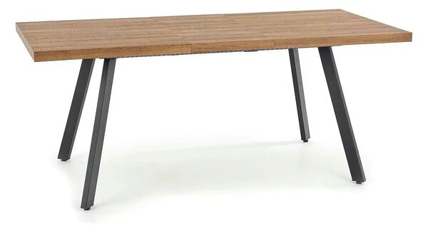 Masa extensibila BERLIN, stejar/negru, 140/180x85x76 cm