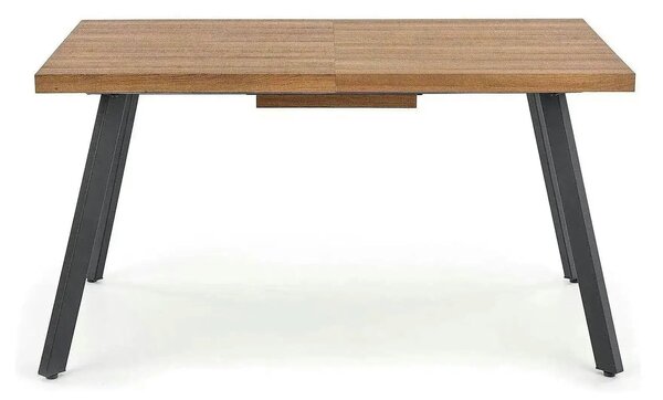 Masa extensibila BERLIN, stejar/negru, 140/180x85x76 cm