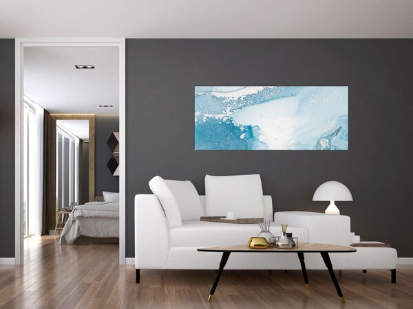 Tablou - Decor albastru (120x50 cm)