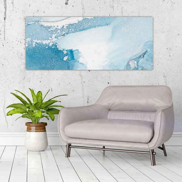 Tablou - Decor albastru (120x50 cm)