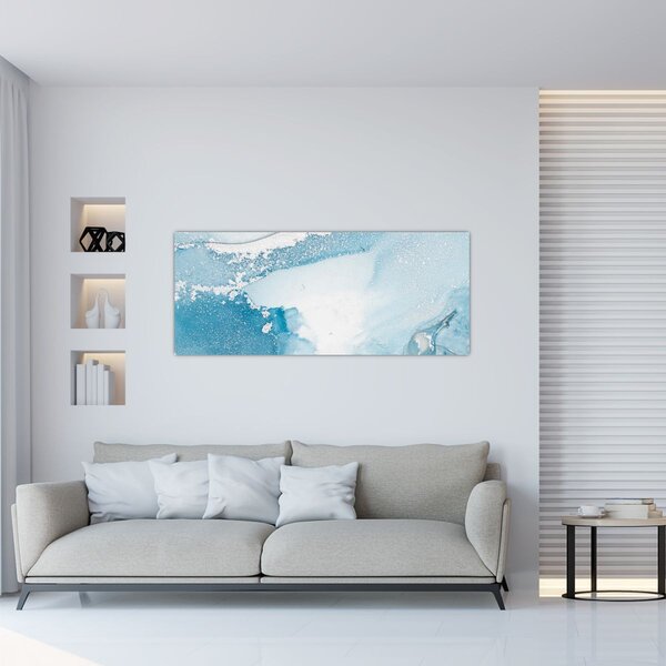 Tablou - Decor albastru (120x50 cm)