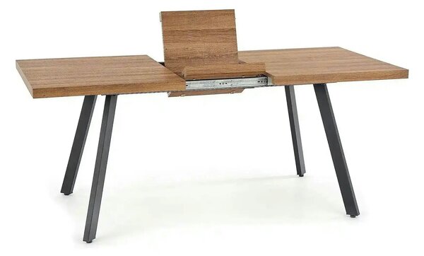 Masa extensibila BERLIN, stejar/negru, 140/180x85x76 cm