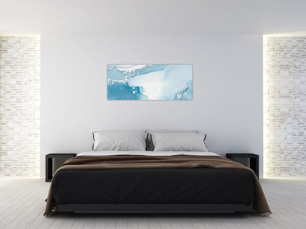 Tablou - Decor albastru (120x50 cm)