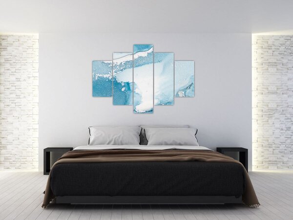 Tablou - Decor albastru (150x105 cm)