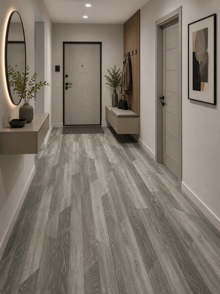Linoleum Rezidential Antiderapant Clasa 21, Belgia, Hungarian Oak 909M, Design Imitatie Parchet, Stejar Natural Rustic, Suport Spuma, Grosime 2.3 mm