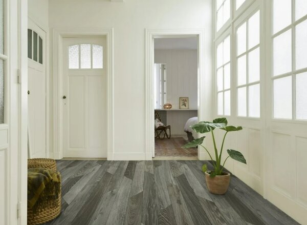 Linoleum Rezidential Antiderapant Clasa 21, Belgia, Hungarian Oak 909M, Design Imitatie Parchet, Stejar Natural Rustic, Suport Spuma, Grosime 2.3 mm