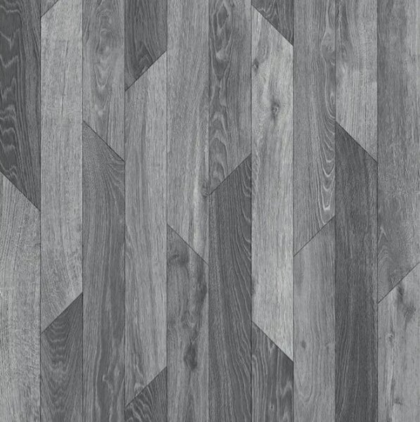 Linoleum Rezidential Antiderapant Clasa 21, Belgia, Hungarian Oak 990D, Design Imitatie Parchet, Stejar Gri Rustic, Suport Spuma, Grosime 2.3 mm, PVC