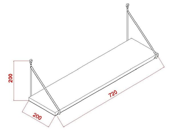 Raft alb Armoni - Kalune Design