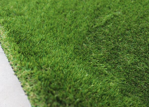 Gazon Artificial Premium, Lungime Fir 38 mm, Latime 2m, Marime 200 x 200 cm, 3 Nuante de Verde, Fire Drepte si Carliontate, Imitatie Perfecta Gazon