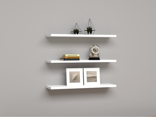 Rafturi de perete alb 3 buc. Boss - Kalune Design
