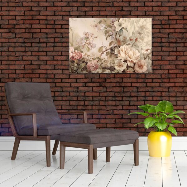 Tablou - Vintage pictura pasăre (90x60 cm)
