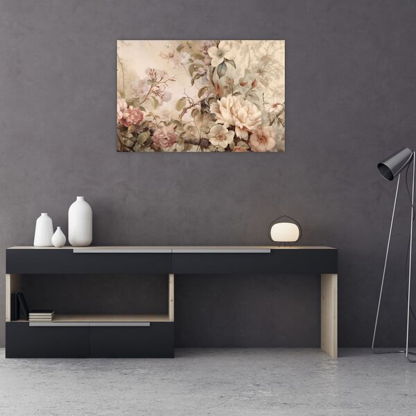 Tablou - Vintage pictura pasăre (90x60 cm)