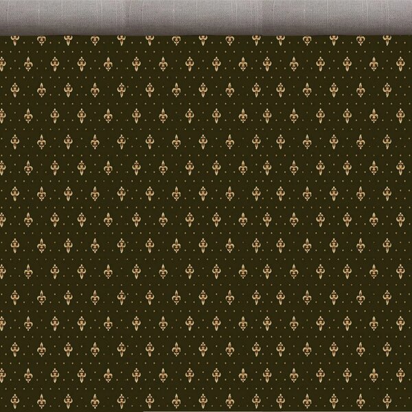 Traversa Bisericeasca Lotos 15033-310 W, Latime 4m, Marime 400 x 1700 cm, Verde, Inaltime Fir 8 mm, Festonata Surfilata Tivita, Antialergica