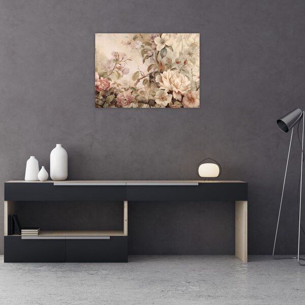 Tablou - Vintage pictura pasăre (70x50 cm)