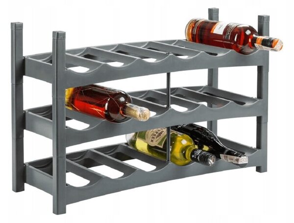 Raft de vin din plastic gri Vario - Rotho