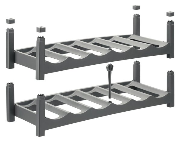 Raft de vin din plastic gri Vario - Rotho