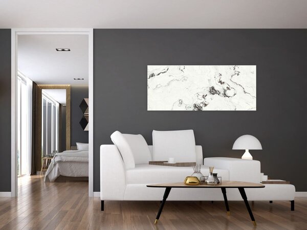 Tablou - Marmură albă (120x50 cm)