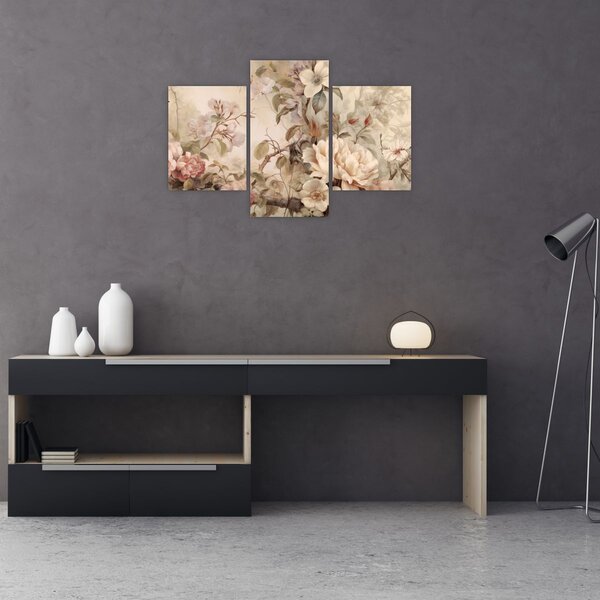 Tablou - Vintage pictura pasăre (90x60 cm)