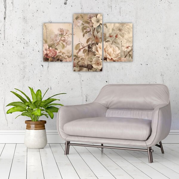 Tablou - Vintage pictura pasăre (90x60 cm)