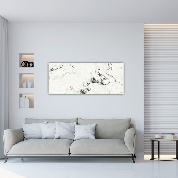 Tablou - Marmură albă (120x50 cm)