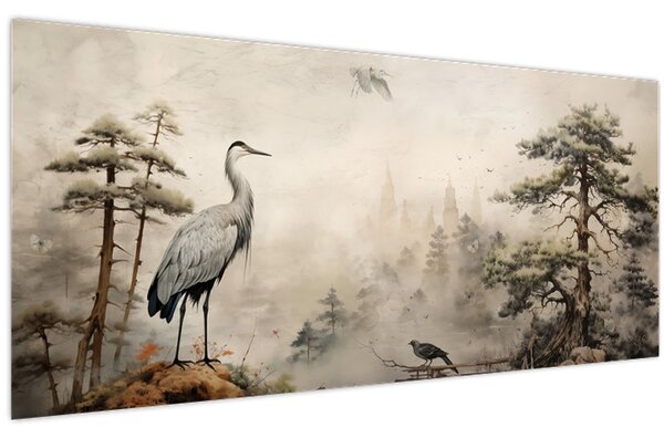 Tablou - Desen animat peisaj (120x50 cm)