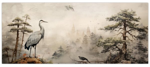 Tablou - Desen animat peisaj (120x50 cm)