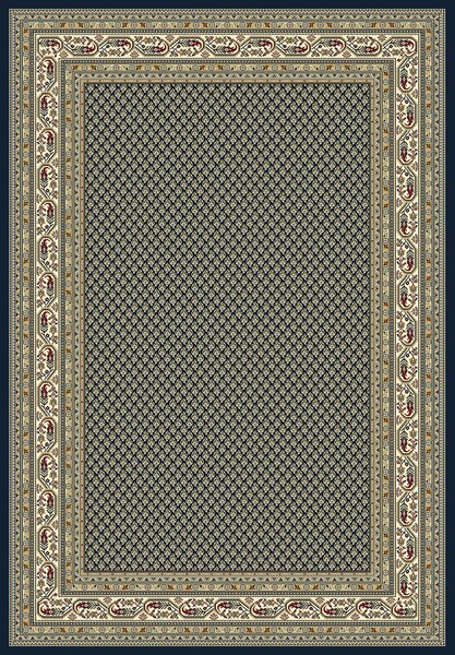 Covor Belgian Premium Kasmar 9595-234, Marime 80 x 250 cm, Albastru, Inaltime Fir 9 mm, Antialergic, Polipropilena, Living, Dormitor 80 x 250