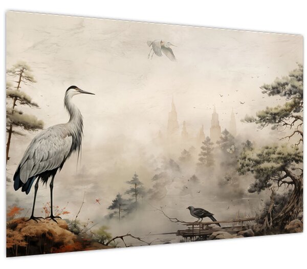 Tablou - Desen animat peisaj (90x60 cm)