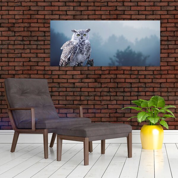 Tablou - Bufniță de zăpadă (120x50 cm)