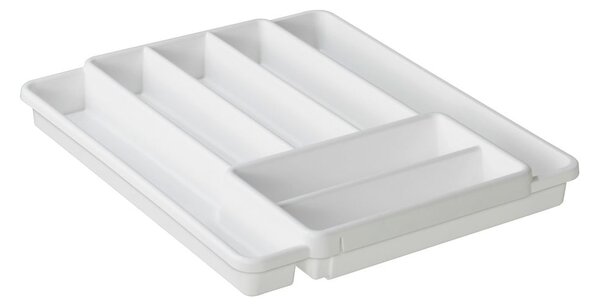 Măsuță albă din plastic pentru sertar 39,7 x 34 cm Domino - Rotho