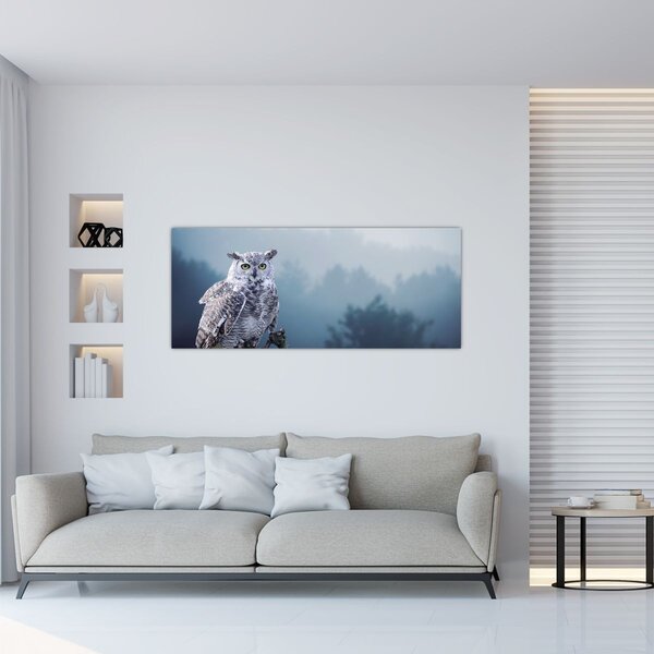 Tablou - Bufniță de zăpadă (120x50 cm)