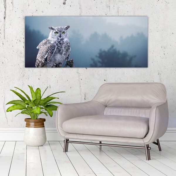 Tablou - Bufniță de zăpadă (120x50 cm)