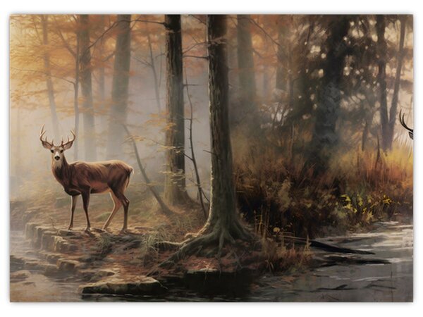 Tablou - Vintage pictura wildlife (70x50 cm)