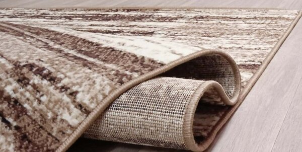 Covor Luna 1845-12, Marime 60 x 110 cm, Bej, Înălțime Fir 6.5 mm, Antialergic, Polipropilenă, Living, Dormitor, Sufragerie 60 x 110